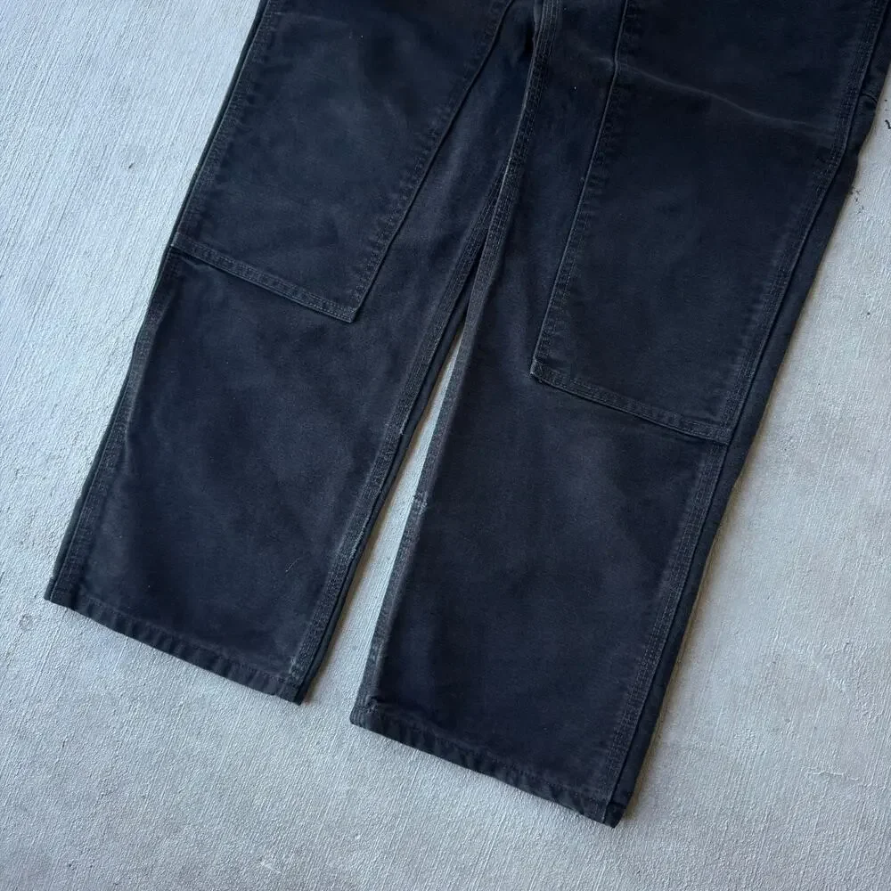 Carhartt black double knee work wear carpenter pants - Picture 3 of 7